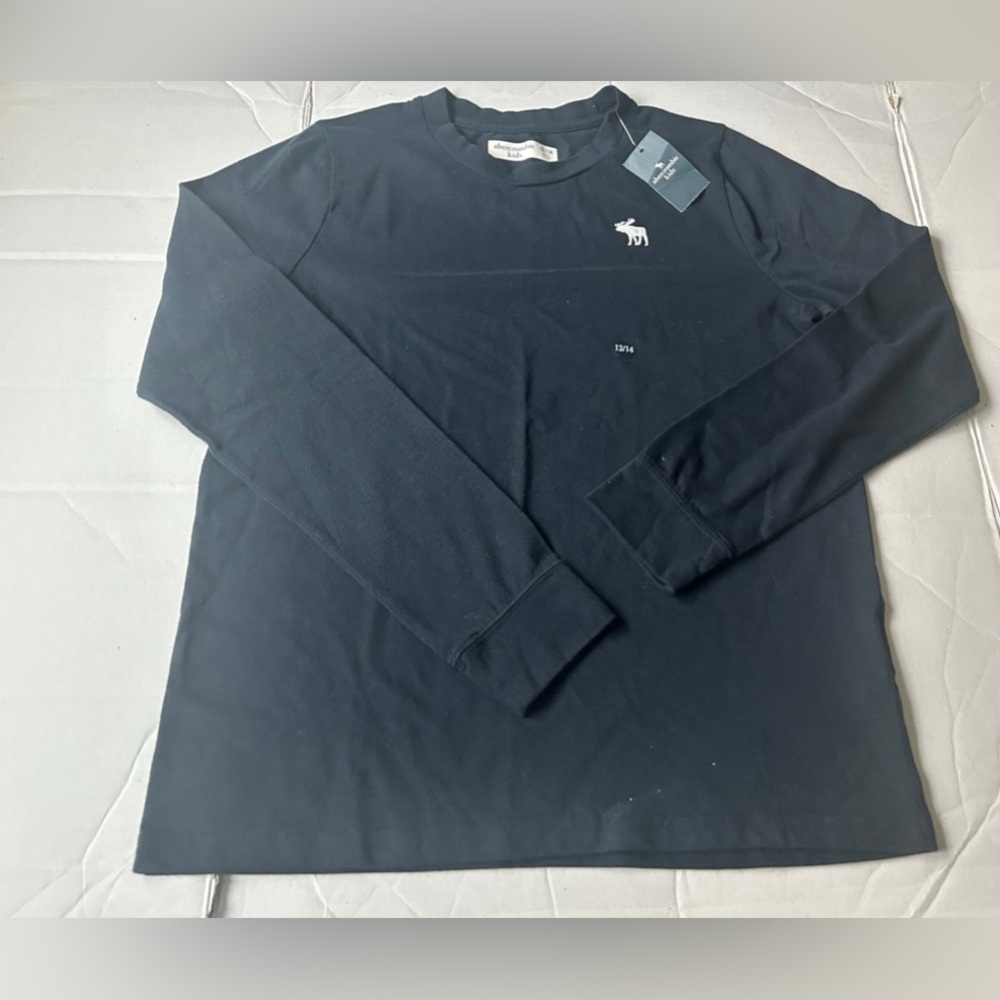 Abercrombie & Fitch Boys Size 13/14 Black Long Sleeve Shirt